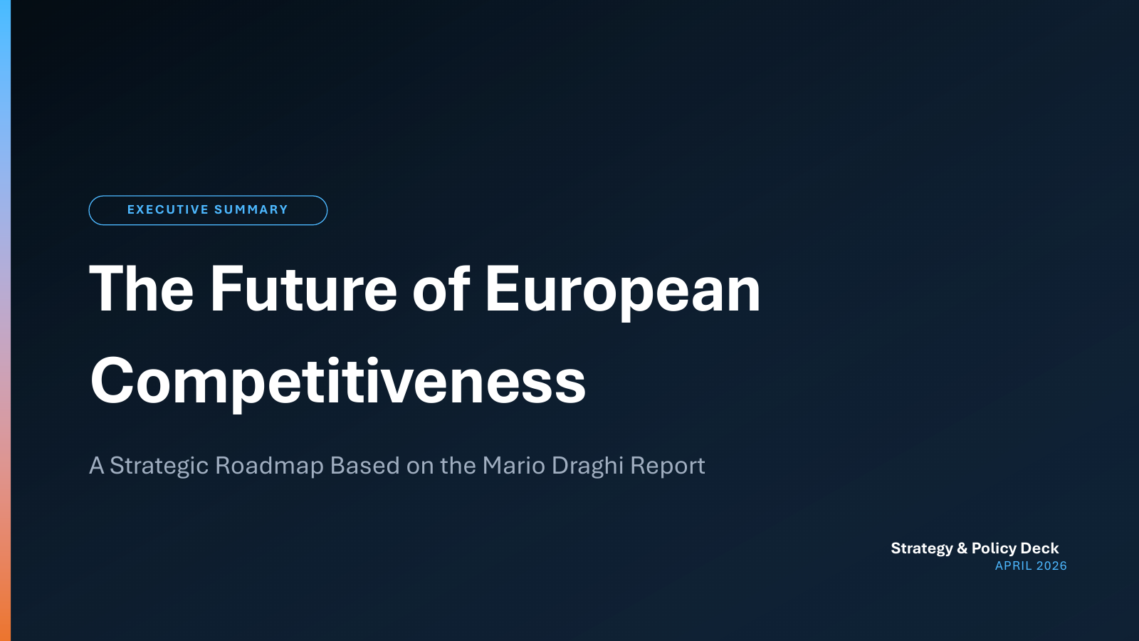 Draghi report summary